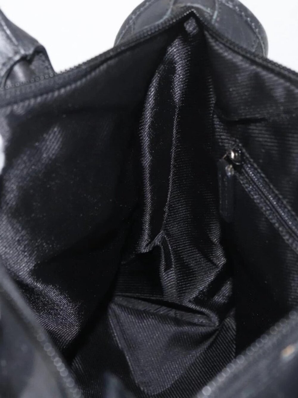 GUCCI GG Canvas Hand Bag Black Gold 000 0855 Auth - Picture 4 of 16